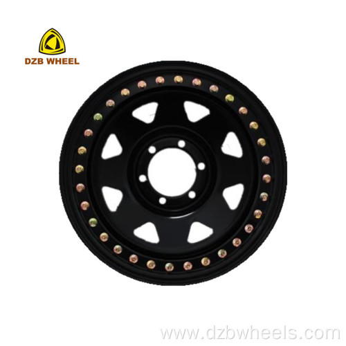 Red and Black Beadlock Wheel 5x112 5x108 Offroad